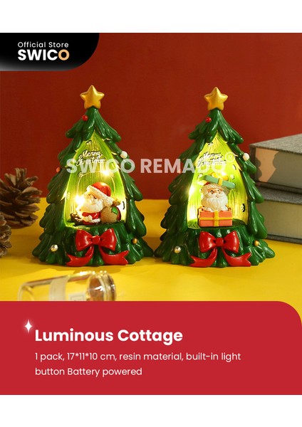 Aydınlık Noel Ağacı Yaratıcı Noel Dekorasyonu (Yurt Dışından)