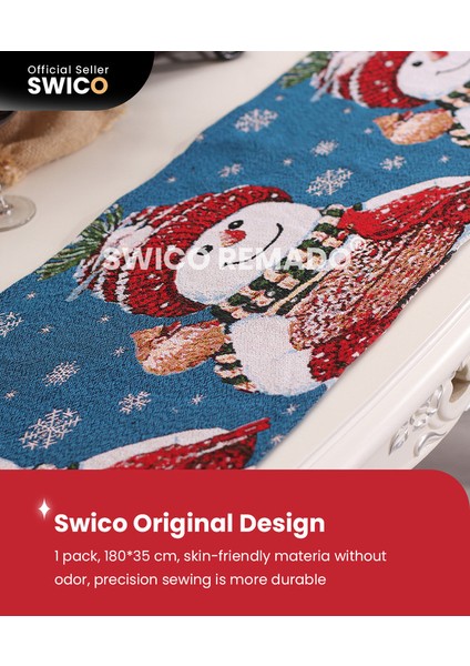 Swico Remado Noel Masa Koşucusu 180X35CM (Yurt Dışından)