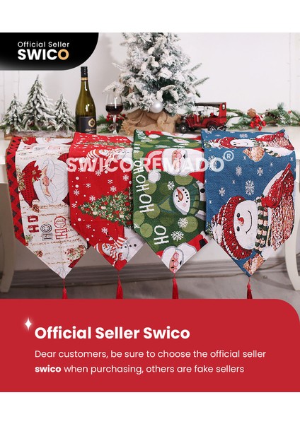 Swico Remado Noel Masa Koşucusu 180X35CM (Yurt Dışından)