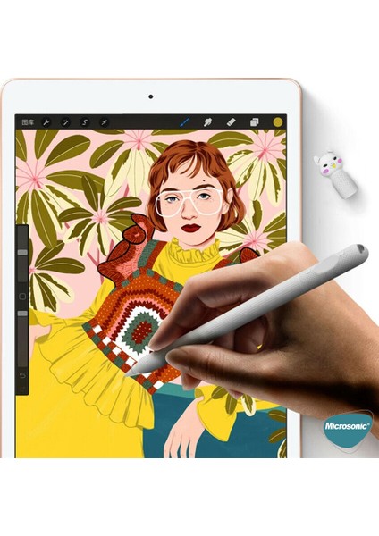 Apple Pencil (2. Nesil) Kılıf Figürlü Silikon Sarı