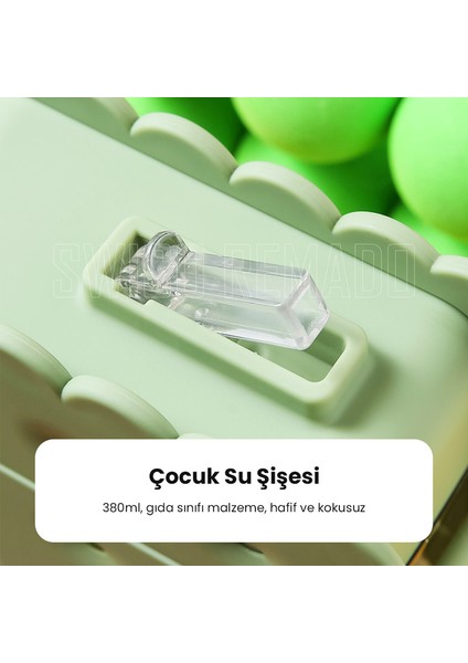 380ML Şirin Bisküvi Modeli Çocuk Su Şişesi - Yeşil (Yurt Dışından) fırsatları