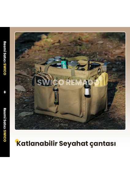 Büyük Kapasiteli Katlanabilir Kamp Saklama Çantası (Yurt Dışından)