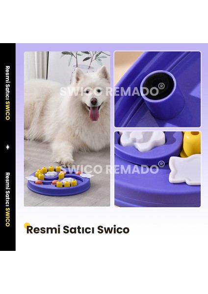 Swico Remado Köpek Yapboz Oyuncakları Küçük Evcil Hayvanlar Için Yavaş Besleyici (Yurt Dışından)