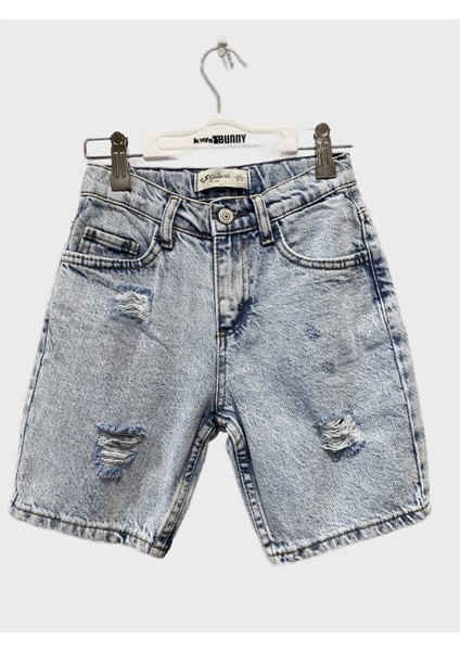Yırtık Detaylı Kot Şort - Mavi fiyatları