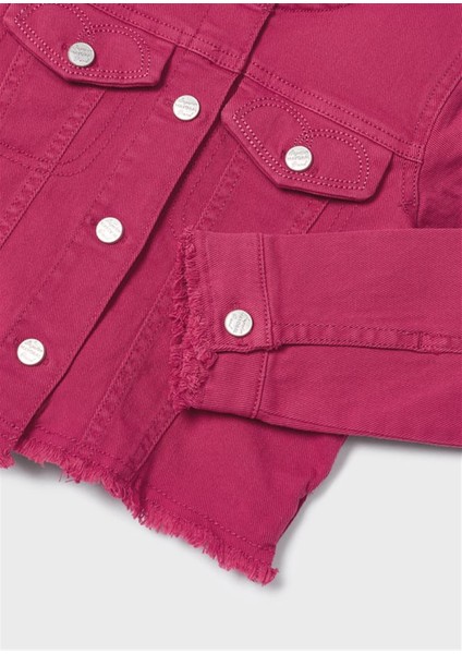 Fuşya Gabardin Ceket - Fuşya