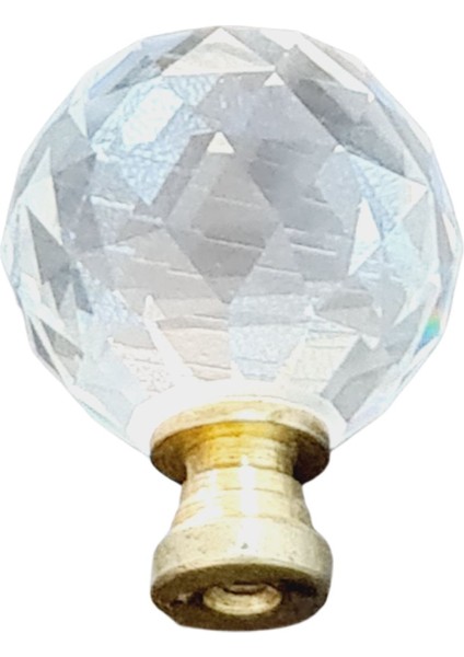 Kristal Sarı Ayak 40 mm Kulp ( 5 Adet )