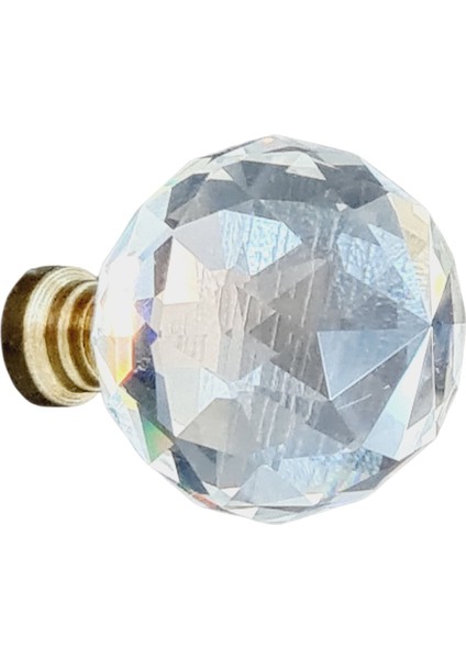 Kristal Sarı Ayak 40 mm Kulp ( 5 Adet )