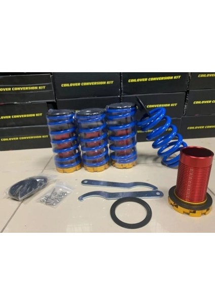 1992-1996 Model Honda Civic Dereceli Blue Coilover