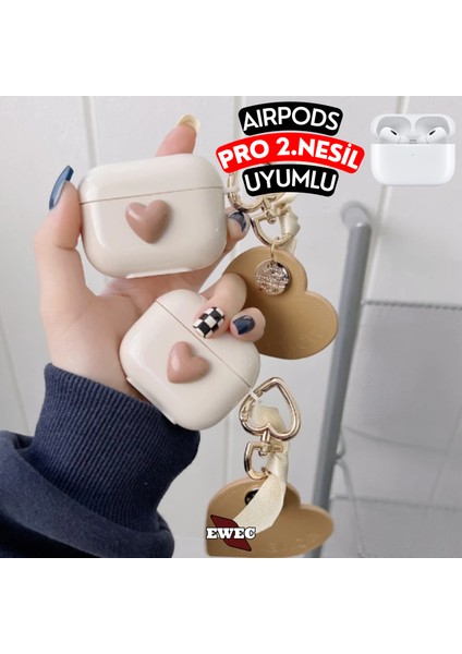 Airpods Pro 2. Nesil Uyumlu Kalpli Koruyucu Kılıf, Darbeye Dayanıklı Kopçalı Silikon Kılıf