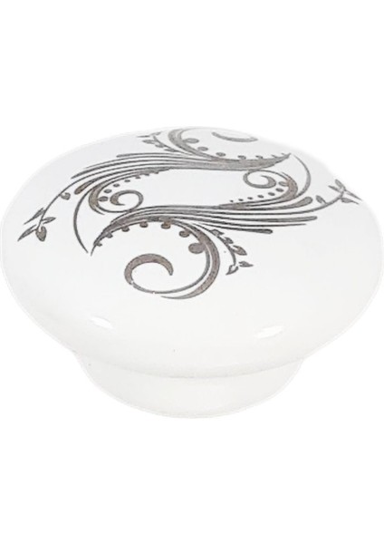 Porselen Büyük Mantar Tekli Kulp ( 5 Adet )