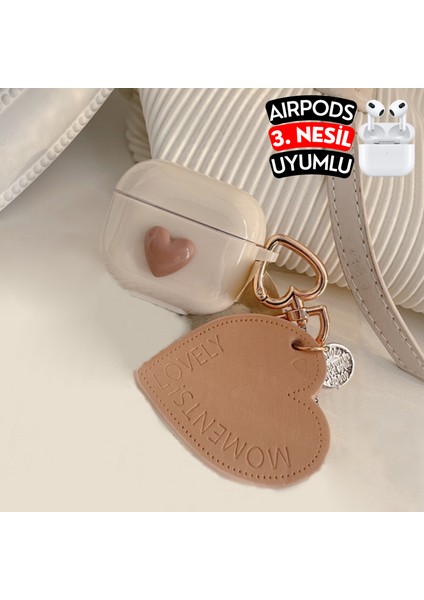 Airpods 3. Nesil Uyumlu Kalpli Koruyucu Kılıf, Darbeye Dayanıklı Kopçalı Silikon Kılıf
