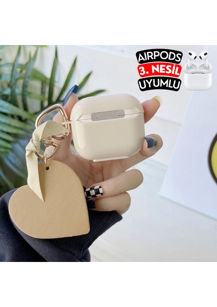 Airpods 3. Nesil Uyumlu Kalpli Koruyucu Kılıf, Darbeye Dayanıklı Kopçalı Silikon Kılıf