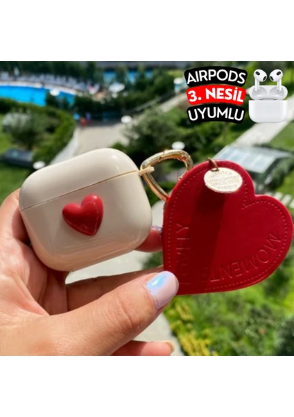 Airpods 3. Nesil Uyumlu Kalpli Koruyucu Kılıf, Darbeye Dayanıklı Kopçalı Silikon Kılıf