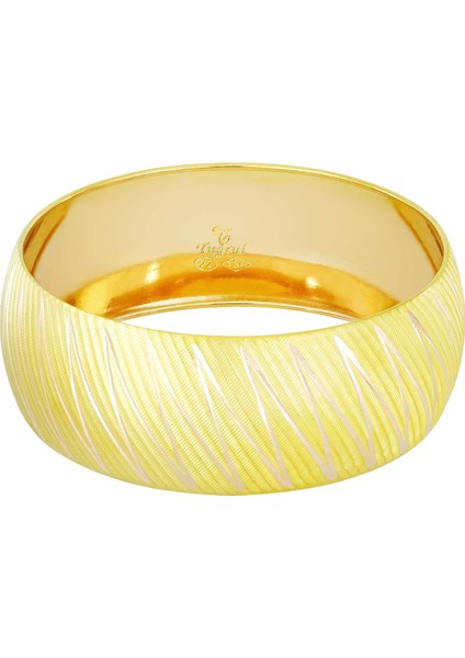 30 gr(gram) 25 mm 22 Ayar İşçiliksiz Bilezik TBC030-3