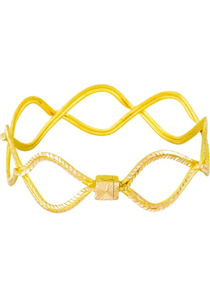 35 gram 22 Ayar Işçiliksiz Tarsus Burması Bilezik TBT0025