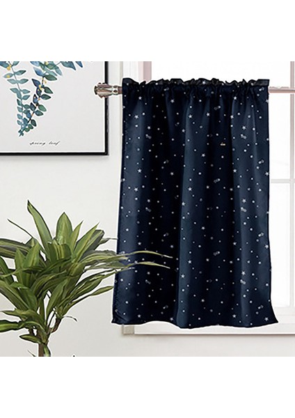 1 Panel Karartma Perdesi Kesme Makinesi Oturma Odası Için Yıkanabilir Yemek Odası Lacivert 74X90CM (Yurt Dışından)