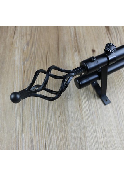 22MM Metal Veya Ahşap Perde Direkleri Için Perde Teneffüs Etleme Süsü ## 3 Tip 2 - Siyah (Yurt Dışından) modelleri