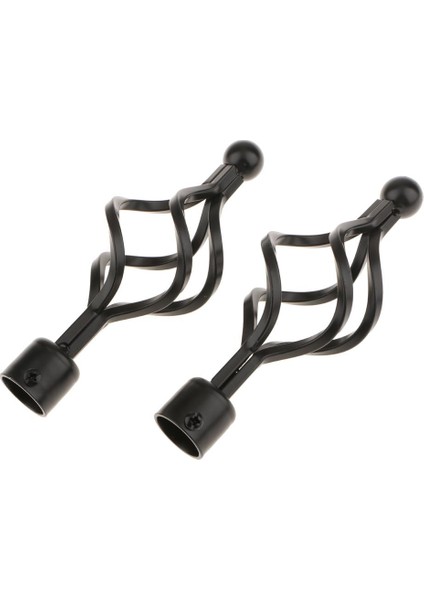 22MM Metal Veya Ahşap Perde Direkleri Için Perde Teneffüs Etleme Süsü ## 3 Tip 2 - Siyah (Yurt Dışından) indirimleri