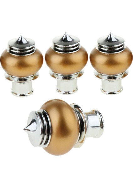 4pcs Seti 28MM Çapında Pencere Perde Ray Ucu Ucu Finial Parlak Altın Stili Için Finial_2 (Yurt Dışından)