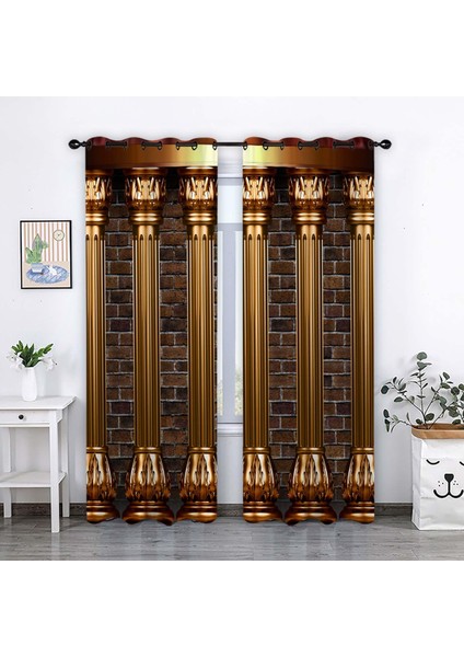 Eyel Halkalar Üst Karartma Perdeleri Pencere Tedavisi Mutfak Için Yıkanabilir Ev Sütunu 150X166CM (Yurt Dışından) fiyatları