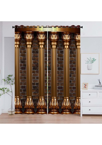 Eyel Halkalar Üst Karartma Perdeleri Pencere Tedavisi Mutfak Için Yıkanabilir Ev Sütunu 150X166CM (Yurt Dışından) fırsatları