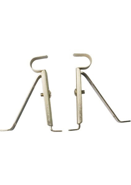 2 Set, Demir Perde Çubuk Braket Aksesuarları 15 mm Çubuk Için Ayarlanabilir Duvar Montaj Tutucusu (Yurt Dışından)