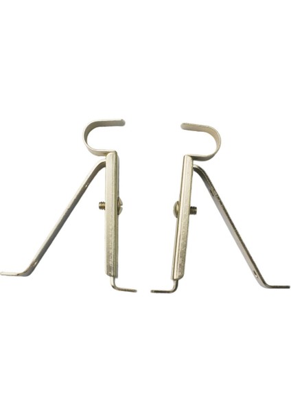 2 Set, Demir Perde Çubuk Braket Aksesuarları 15 mm Çubuk Için Ayarlanabilir Duvar Montaj Tutucusu (Yurt Dışından)