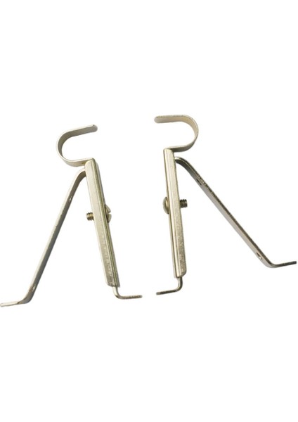 2 Set, Demir Perde Çubuk Braket Aksesuarları 15 mm Çubuk Için Ayarlanabilir Duvar Montaj Tutucusu (Yurt Dışından)