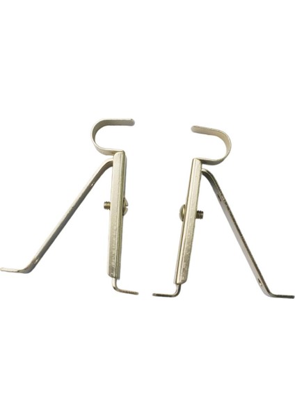 2 Set, Demir Perde Çubuk Braket Aksesuarları 15 mm Çubuk Için Ayarlanabilir Duvar Montaj Tutucusu (Yurt Dışından)