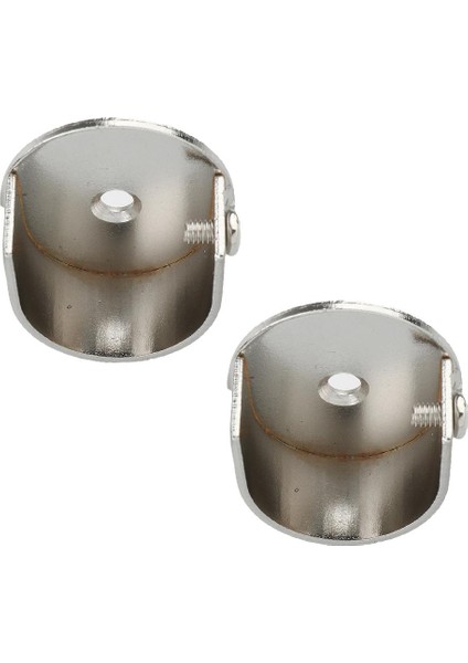 2x Duvara Monte Teneffüs Yuvası Perde Çubukları Braketler Kapaklar Demiryolu Desteği 28MM (Yurt Dışından)