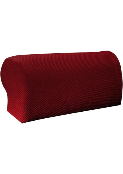 Streç Kanepe Kol Dayama Kapağı Polyester Koltuk Slipcovers Leke Dirençli Kırmızı (Yurt Dışından)