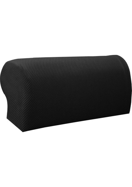 Stretch Koltuk Kapakları Sandalye Koltuk Kolu Koruyucular Koltuk Slipcovers Siyah (Yurt Dışından)