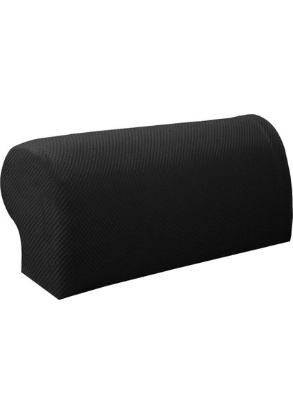 Stretch Koltuk Kapakları Sandalye Koltuk Kolu Koruyucular Koltuk Slipcovers Siyah (Yurt Dışından)