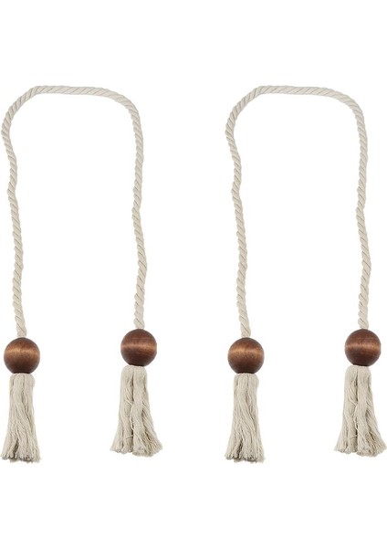 1 Çift Perde Kravat Sırtları Ip Tiebacks Pencere Şeffaf Örtü Tepesi Tutma (Yurt Dışından)