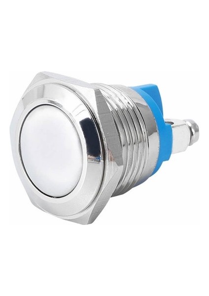 Roba 16MM Metal Panel Montaj Düz Kafa Push Buton No Dc 6A 12V Ac 3A 250V IP67 Su Geçirmez