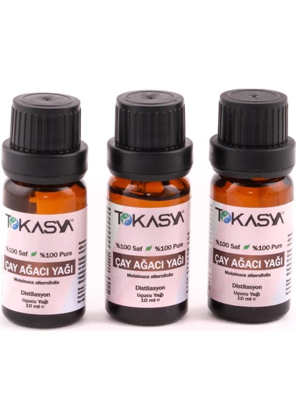 Çay Ağacı Yağı 10 ml (3 Lü Şişe)