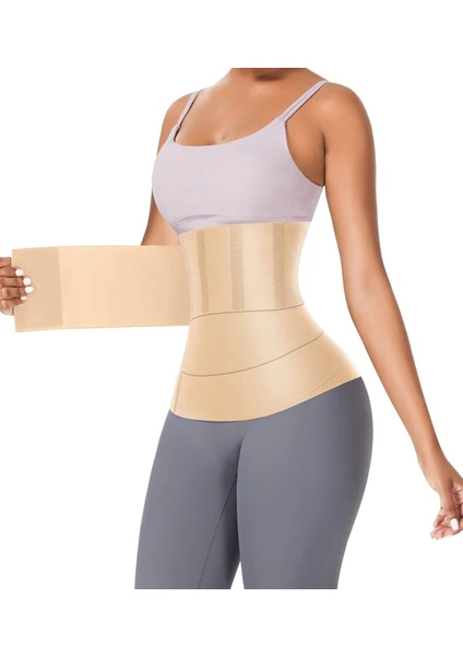 Tummy Wrap Waist Trainer Inceltici Sıkılaştırıcı Bele Dolamalı Kum Saati Görüntüsü Veren 4 Metre Sarma Korse