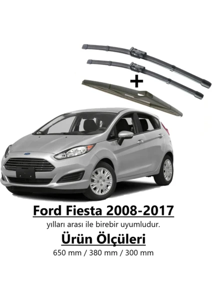 Ford Fiesta Ön+Arka Muz Silecek Takımı (2008-2017)