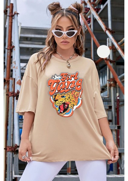 Girl Gang Baskılı T-Shirt