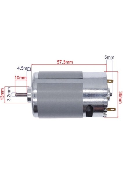 Roba RS555 Dc Motor 12V 7500RPM Yüksek Hız Tork Matkap Torna Cnc Router Motor Dairesel