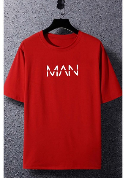 Man Baskılı T-Shirt