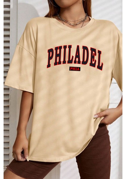 Philadelphia Baskılı T-Shirt