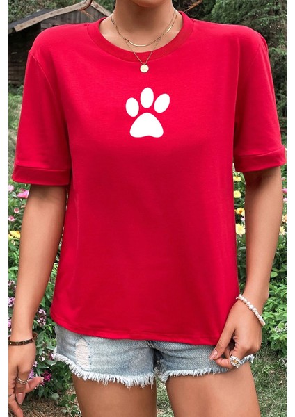 Paw Baskılı T-Shirt