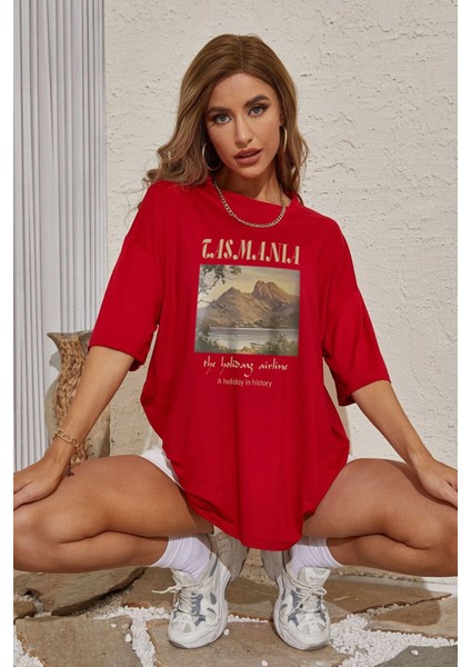 Tasmania Baskılı T-Shirt