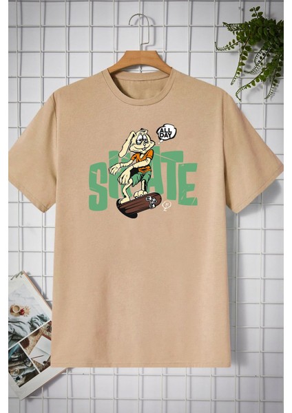 All Day Rabbit Tasarım T-Shirt