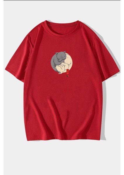 Kedi Baskılı T-Shirt