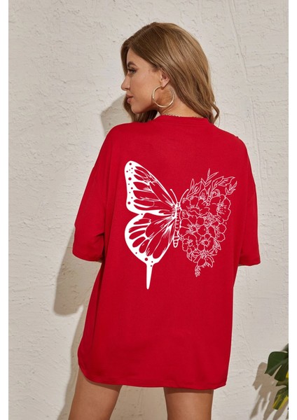 Drawing Butterflies Tasarım T-Shirt