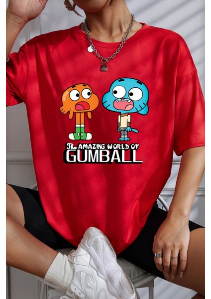Gumball Baskılı T-Shirt