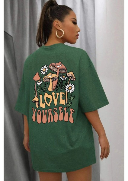 Love Yourself Baskılı T-Shirt