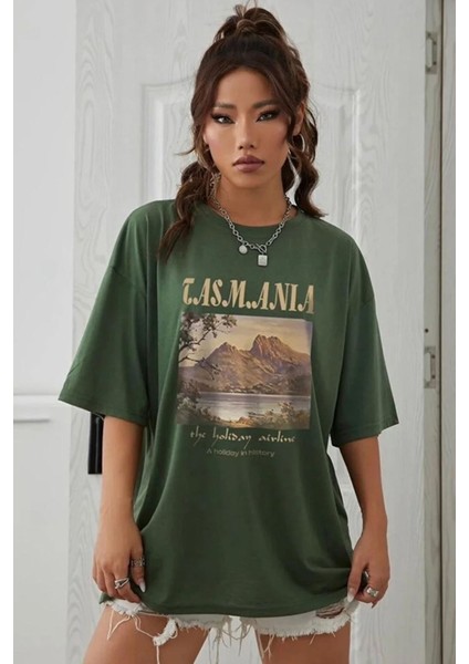 Tasmania Baskılı T-Shirt
